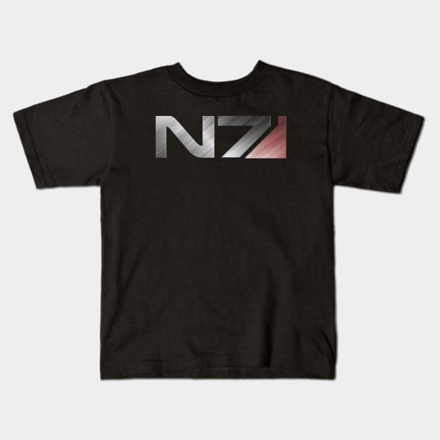 Metal N7 Kids T-Shirt by Draygin82